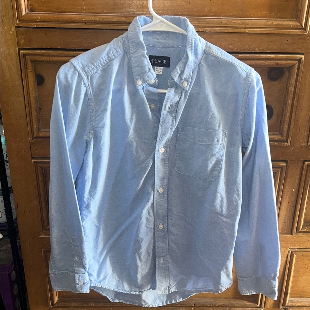 The Children's Place Light Blue Button-Down Shirt